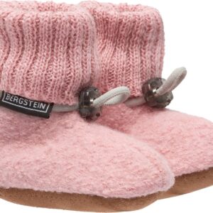 Bergstein Cozy Baby - Babyslofjes - Jongens & Meisjes - 100% Zuiver scheerwol - Soft Pink