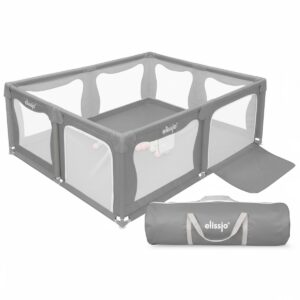Elissio® - Grondbox – Grondbox Baby - Baby Speelbox - Kinderbox - Playpen - Babybox - 180x150 CM - Grijs