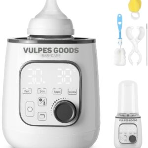 Vulpes Goods® BabyCare - Flessenwarmer PRO 10in1 - Flesverwarmer - Flessenverwarmer - Verwarming van vloeistoffen en eten - Snel opwarmen - Opwarmen, warmhouden, ontdooien en...