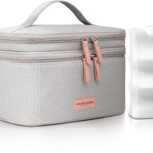 Vulpes Goods® Babycare - Luxe Koeltas met Koelelement - Voor Onderweg - Kolftas - Moedermelk tot 12 uur Koel - Koeltas Kolf - Koeltas Moedermelk - Bewaartas Babyvoeding -...