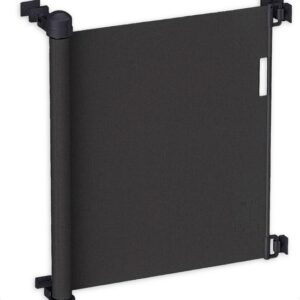 Goliving Oprolbaar Traphekje - Veiligheidshekje - Kinderhekje - Push & Turn - 10 tot 150 cm Breed - Aluminium frame - Mesh - Zwart