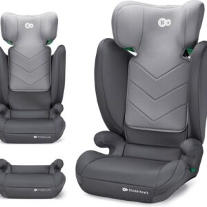 Kinderkraft I-SPARK 2-in-1 Autostoel – 100-150 cm – R129 i-Size – H-GUARD & SPS – Grijs