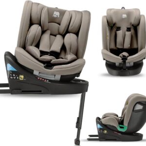 Deryan Chase Luxe i-Size Autostoeltje - 0-36kg - Isofix - steunpoot - 360° draaibaar - Truffle Sand