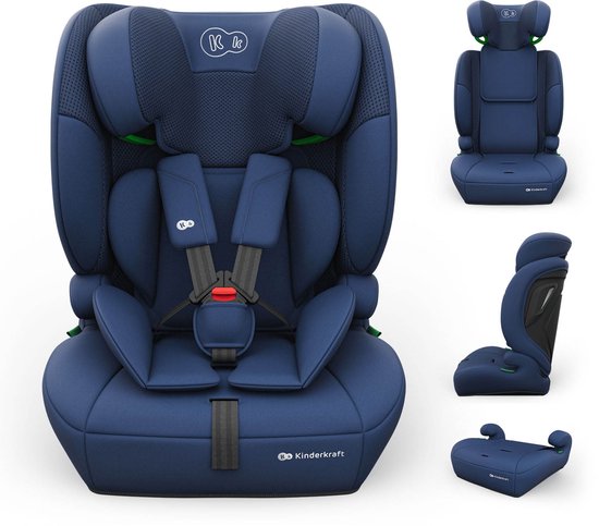 Kinderkraft COMFORT UP 2 PLUS - Autostoel - Verstelbare Hoofdsteun - Blauw